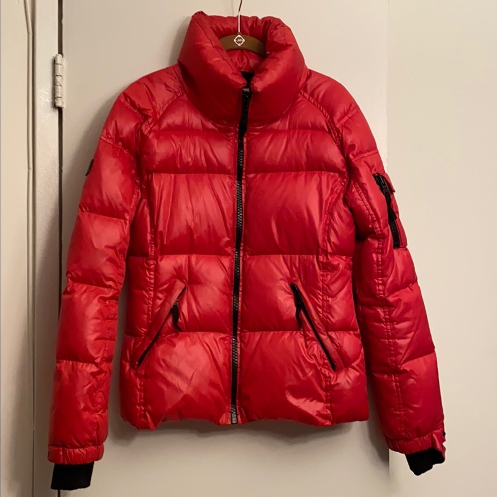 Sam freestyle down puffer jacket red